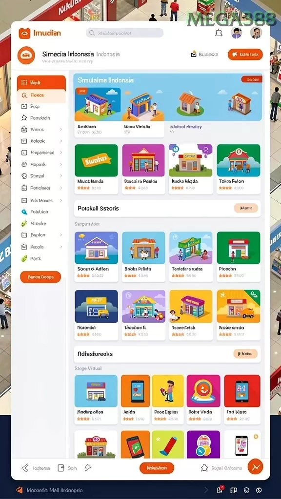 Cuplikan layar IOSBET — menu navigasi