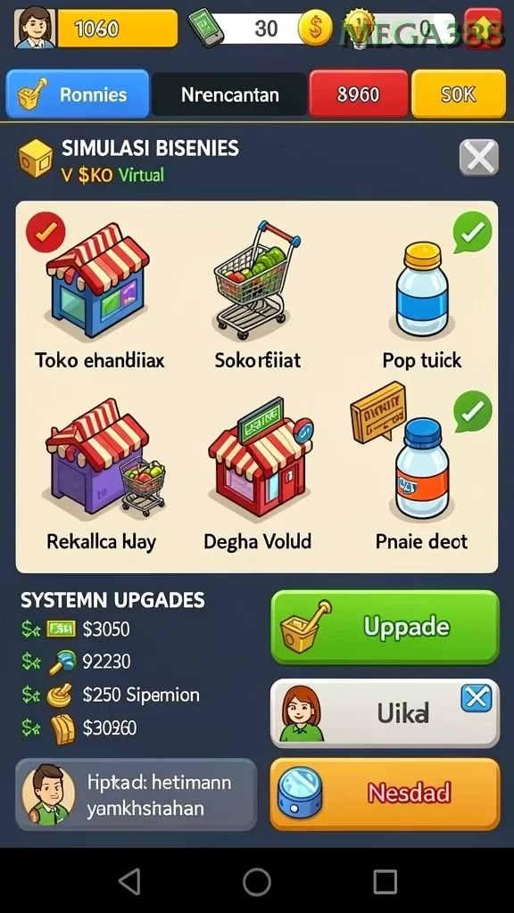 Cuplikan layar 171SLOT — menu navigasi